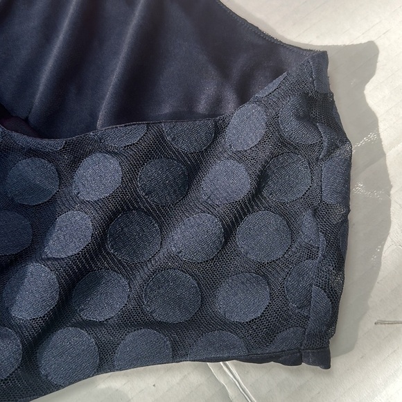 Alfani Navy blue polkadot dress Pre owned - Picture 6 of 9